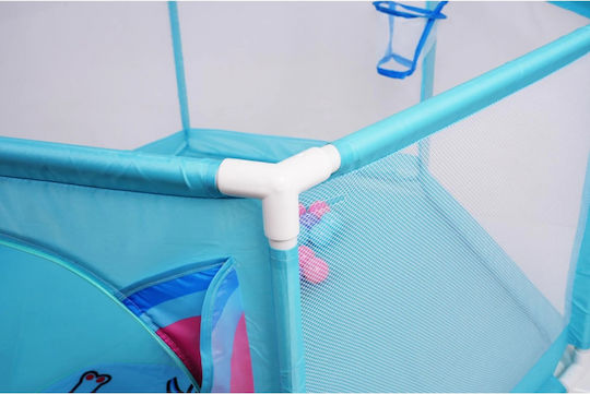 Ramiz Blue Playpen with Mattress 64x64cm