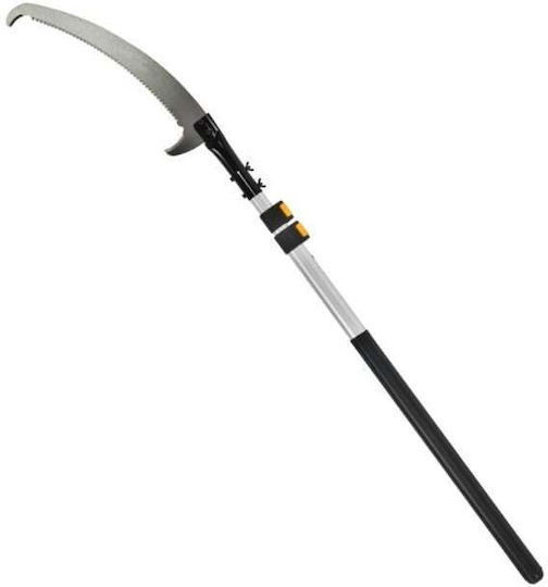 Fierăstrău De Mână Pentru Crengi Mâner Telescopic Din Aluminiu Max 2 7 M Lamă Din Oțel 47 Cm Protecție Din Plastic