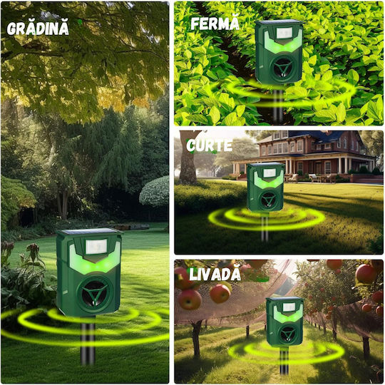 Dispozitiv Cu Ultrasunete Pentru Alungarea Rozătoarelor / Șerpilor Solar