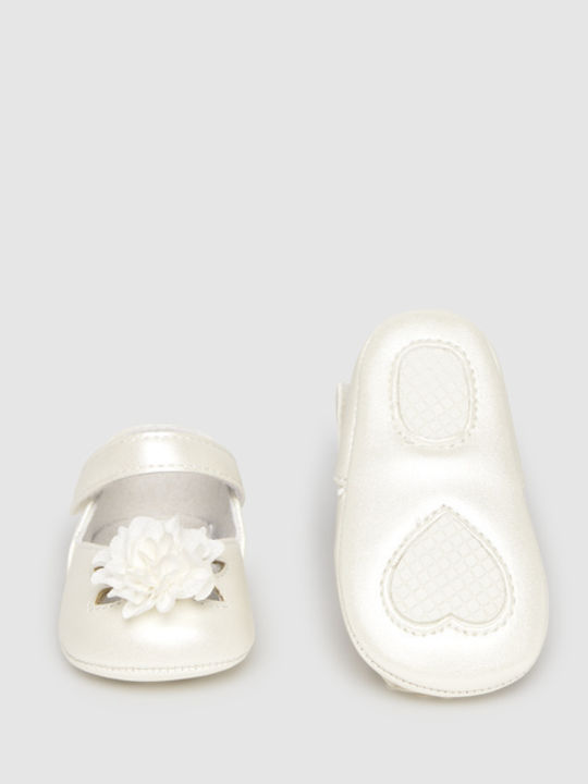 Mayoral Baby Soft-Sole Pumps White