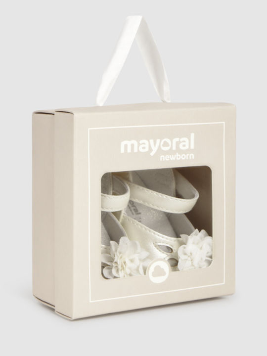 Mayoral Baby Soft-Sole Pumps White