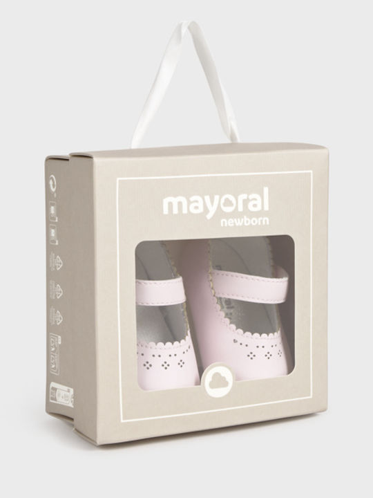 Kids Ballerinas with Hoop & Loop Closure Pink