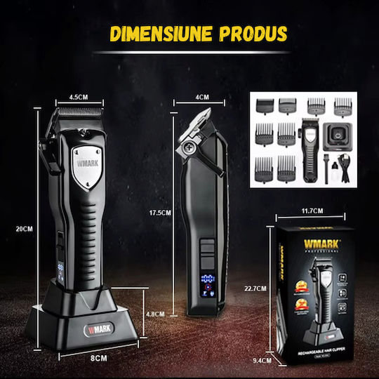 Professionelle Wiederaufladbare Haarschneidemaschine Graue