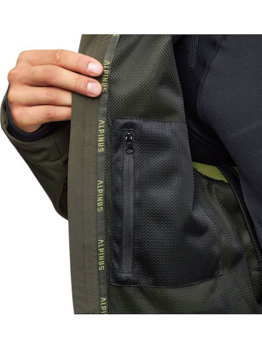 Alpinus Alpinus Roignais MK18863 Jachetă Soft Shell de Bărbați pentru Ski și Snowboard Verde