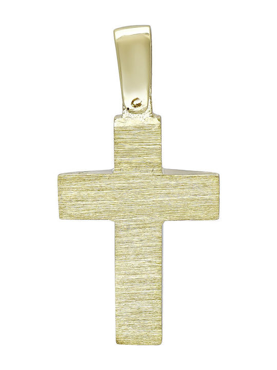Kiriakos Gofas Men's 14K Gold Double Sided Cross Without Chain