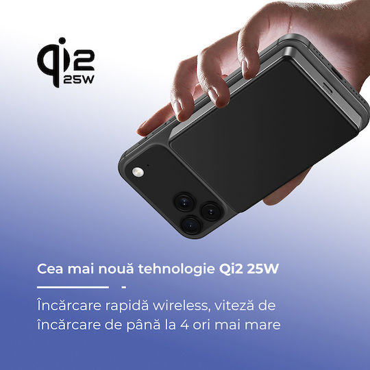 Voltres Baterie Externă MagSafe 10000mAh 25W cu Port USB-C Negru