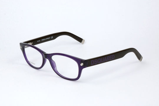 Dsquared2 Eyeglasses Unisex Lens Bridge Temple 51 16 140 Mm Dq5030-81