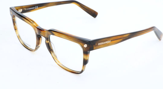 Dsquared2 Eyeglasses Unisex Lens Bridge Temple 51 20 145 Mm Dq5274-95