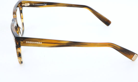 Dsquared2 Eyeglasses Unisex Lens Bridge Temple 51 20 145 Mm Dq5274-95