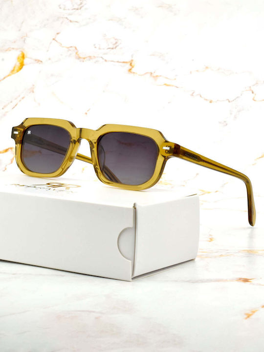 Red Raven Unisex Γυαλιά Ηλίου με Μωβ Σκελετό και Χρυσό Φακό rd--55315771621710