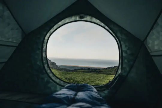 Heimplanet The Cave XL Camping Tents Geodesic Mountaineering Inflatable with Double Cloth 4 Seasons for 3 People Waterproof 3000mm 113cm Cairo Camouflage