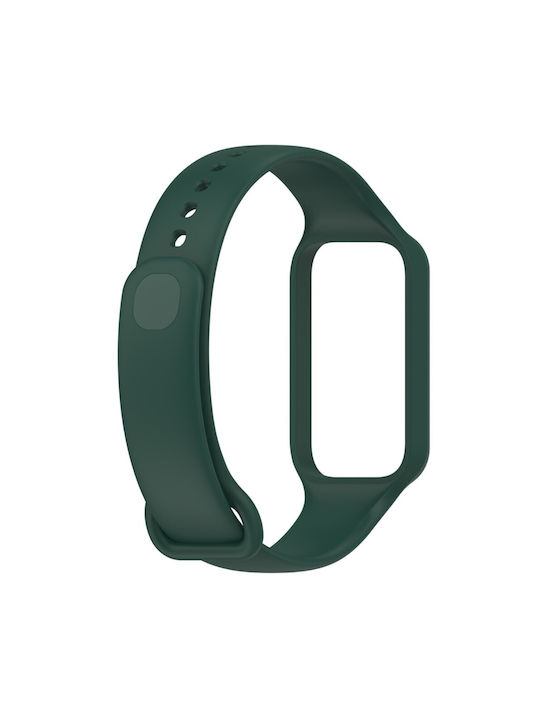 Curea Silicon Verde Închis (Xiaomi Redmi Smart Band 2 / Mi Band 8 Active)