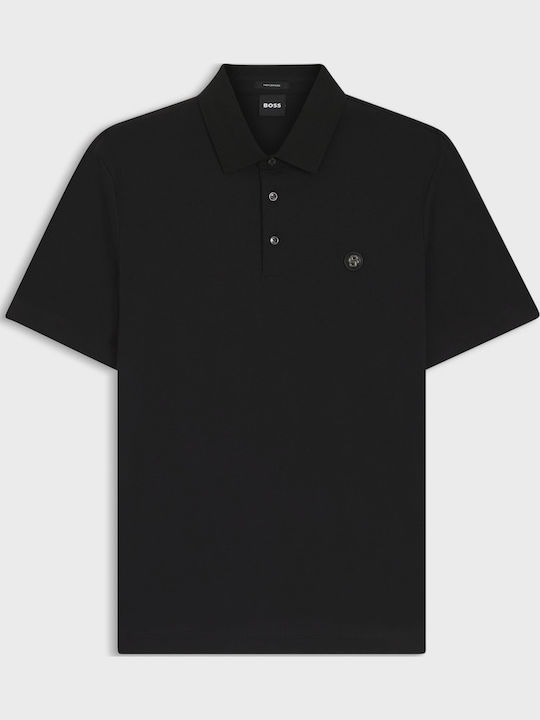 Polo Short Sleeve Blouse Black