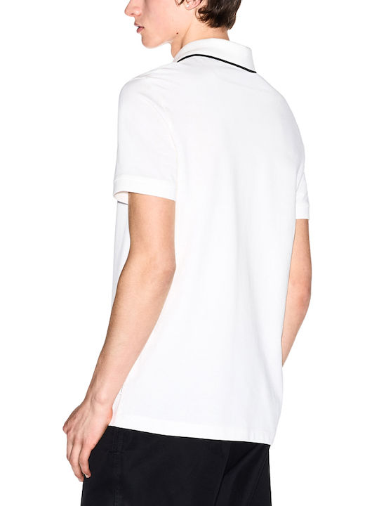 Armani Exchange Tricou Polo Alb