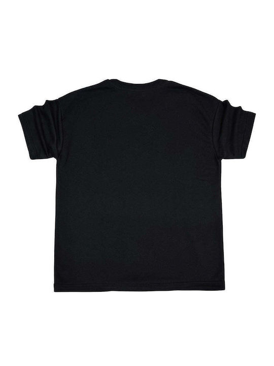 Kurzarm Herrenbluse Schwarz