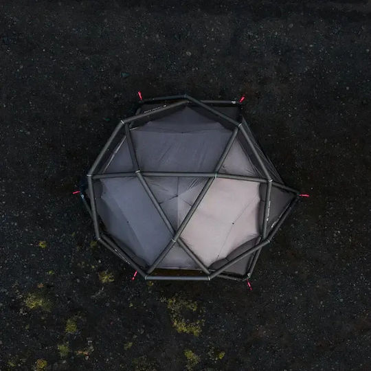 Heimplanet Cloudbreak Camping Tent Geodesic Inflatable Black with Double Cloth 4 Seasons 205cm