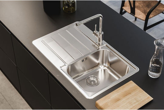 Alveus Chiuvetă Încastrabilă Dreaptă Inox 79x50cm Gri