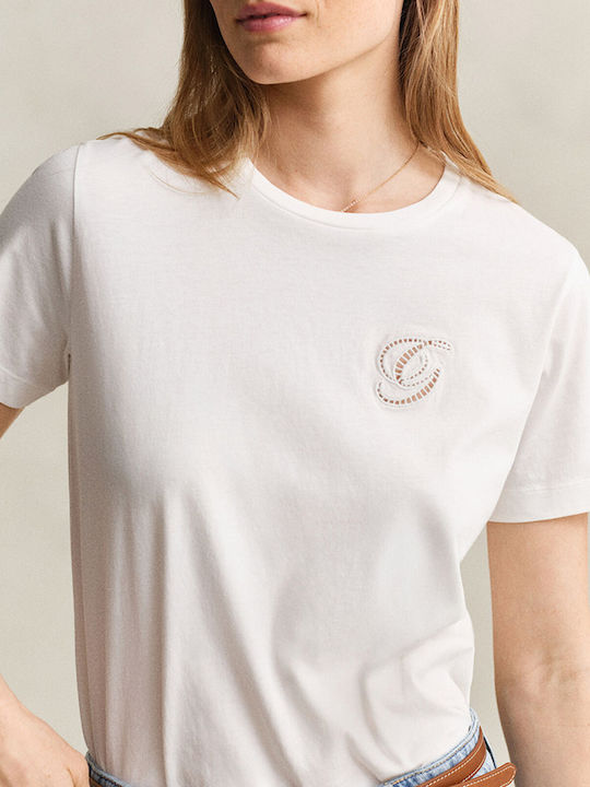 Reg Tricou Damă Offwhite