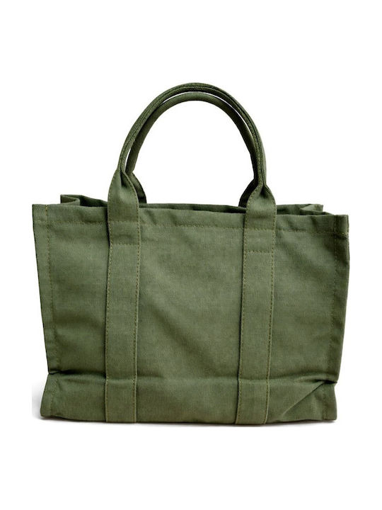 Fabric Women's Tote Handbag Khaki