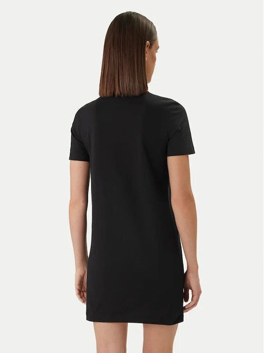 Summer Mini T-Shirt Dress Black