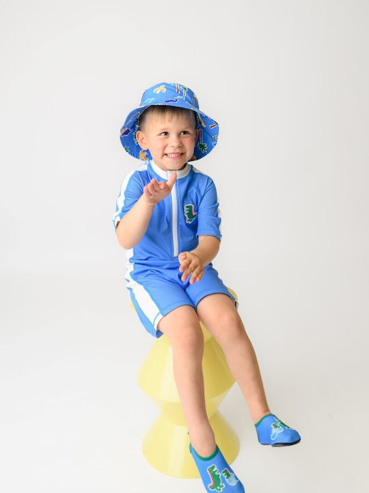 Zoocchini Παιδικό Μαγιό Ολόσωμο Dino/med Blue