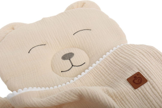 BabyMam Pătură Pepinieră Swaddling 100% Bumbac Bej Cu Animal 73x96cm