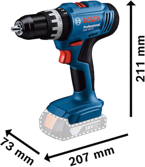 Bosch Professional 18V System Δραπανοκατσάβιδο Μπαταρίας Solo 18V