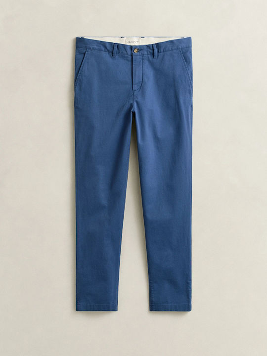 Chino Trousers in Slim Fit Blue