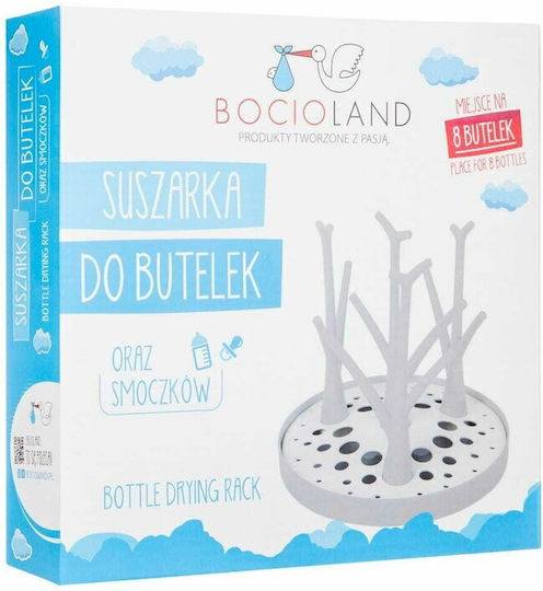 Bocioland Drying Rack for Baby Bottles Gray
