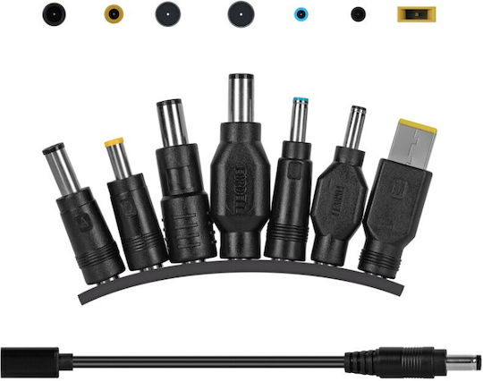 Kruger & Matz Universal Φορτιστής Laptop 90W 5V 3A με Αποσπώμενο Καλώδιο Τροφοδοσίας