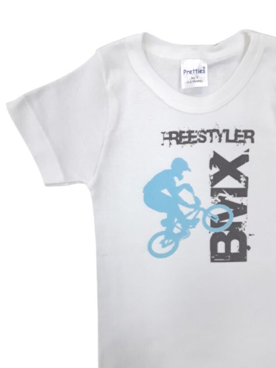 Pretty Baby Παιδικό Φανελάκι Κοντομάνικο BMX Freestyle