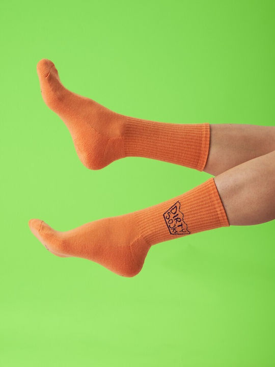 Dirty Socks Monochrome Orange Socks