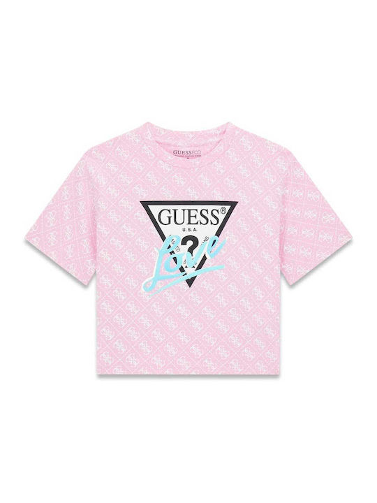Guess Kinderoberteil Kurzärmelig Rosa Midi