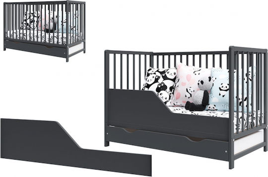 Bett-Schiene Grau 60x120cm