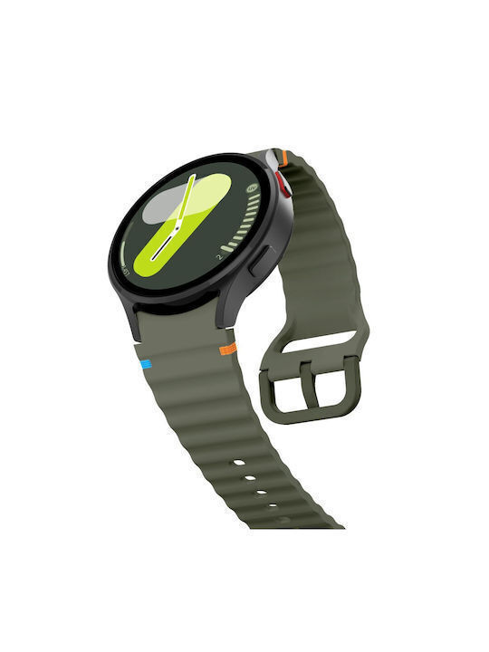 Homies Robustes Grünes Tragbare Band aus Silikon für Galaxy Watch 4 5 6 7 FE Homies Robustes Grünes Tragbare Band aus Silikon für Galaxy Watch 4 5 6 7 FE