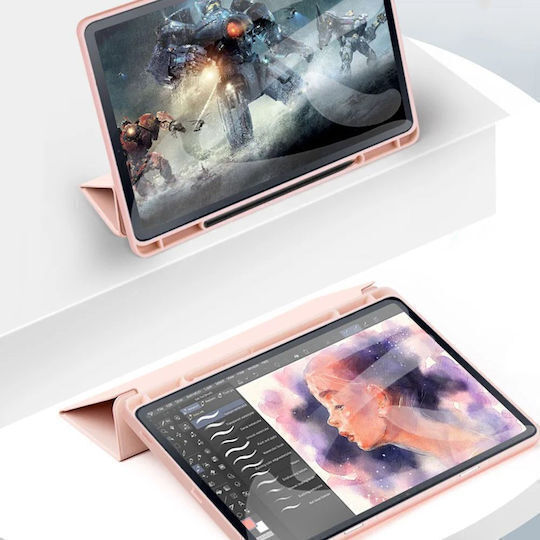 Tri-Fold Flip Cover Rose Gold Samsung Galaxy Tab S10 Fe / S10 Lite