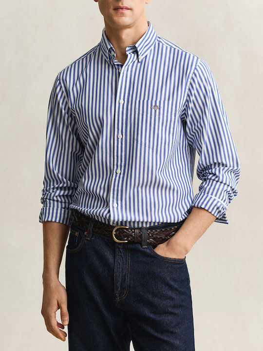 Gant Reg Herrenhemd Blau Gant Reg Herrenhemd Blau