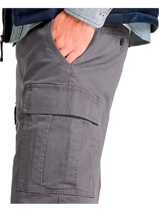 Twill Ανδρική Βερμούδα Cargo Γκρι
