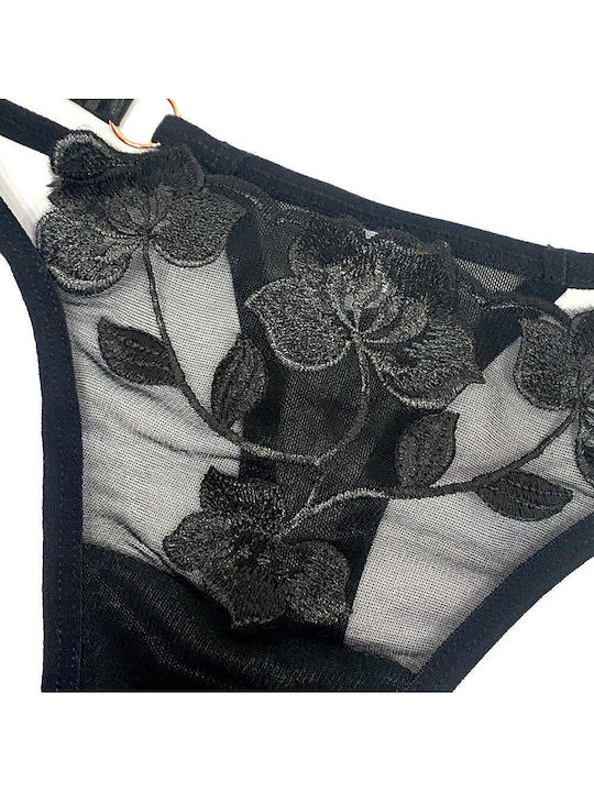 Damen-Slip Schwarz 12530-Schwarz