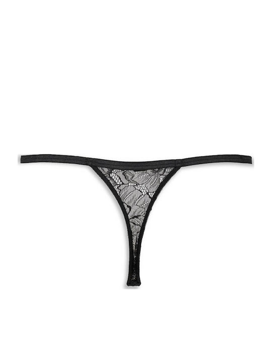 Women's String With Lace Red 728-Red