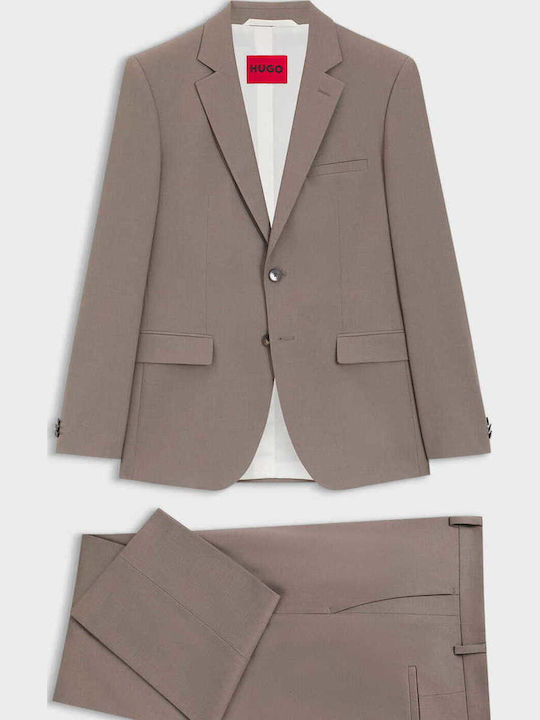 Herrenanzug mit Schlank Passform Braun