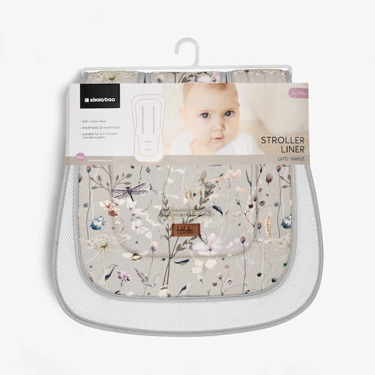 Kikka Boo Breathable Stroller Mattress Dreamy Fields 42x48x3cm Gray