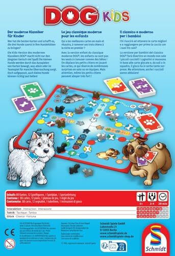Brettspiel Dog Kids 5+ Jahre (GER) Schmidt Spiele