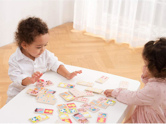 Joc de Societate Domino Ζωάκια pentru 1 Jucător 3+ Ani 10835 (EN) New Classic Toys