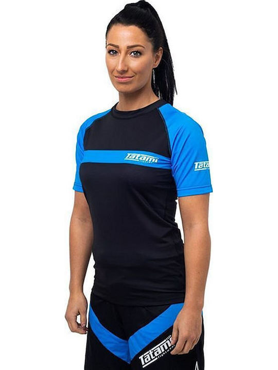 Tatami Fightwear Мъжка Къс Ръкав Блуза За Джиу-Джицу Синя