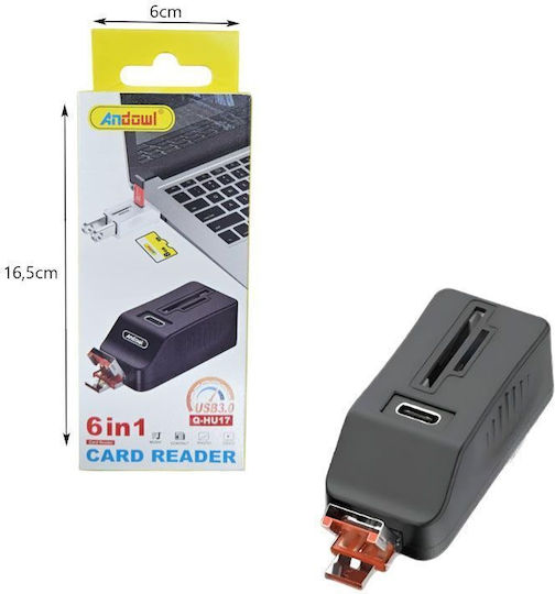 Andowl Card Reader USB 3.0 για SD