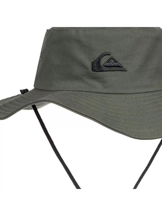 Quiksilver Bushmaster Fabric Men's Hat Safari Style Khaki Quiksilver Bushmaster Fabric Men's Hat Safari Style Khaki