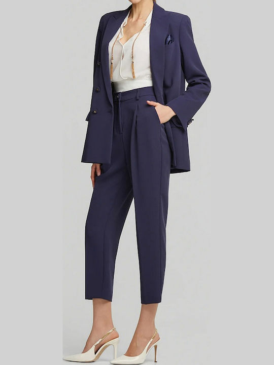 Damen Chino Hose Blau