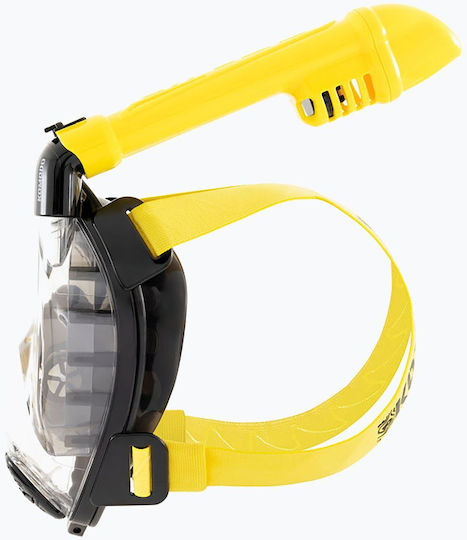 CressiSub Komodo Silicone Full Face Yellow Diving Mask