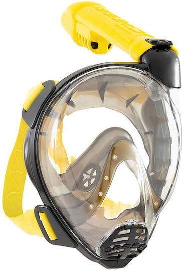 CressiSub Komodo Silicone Full Face Yellow Diving Mask
